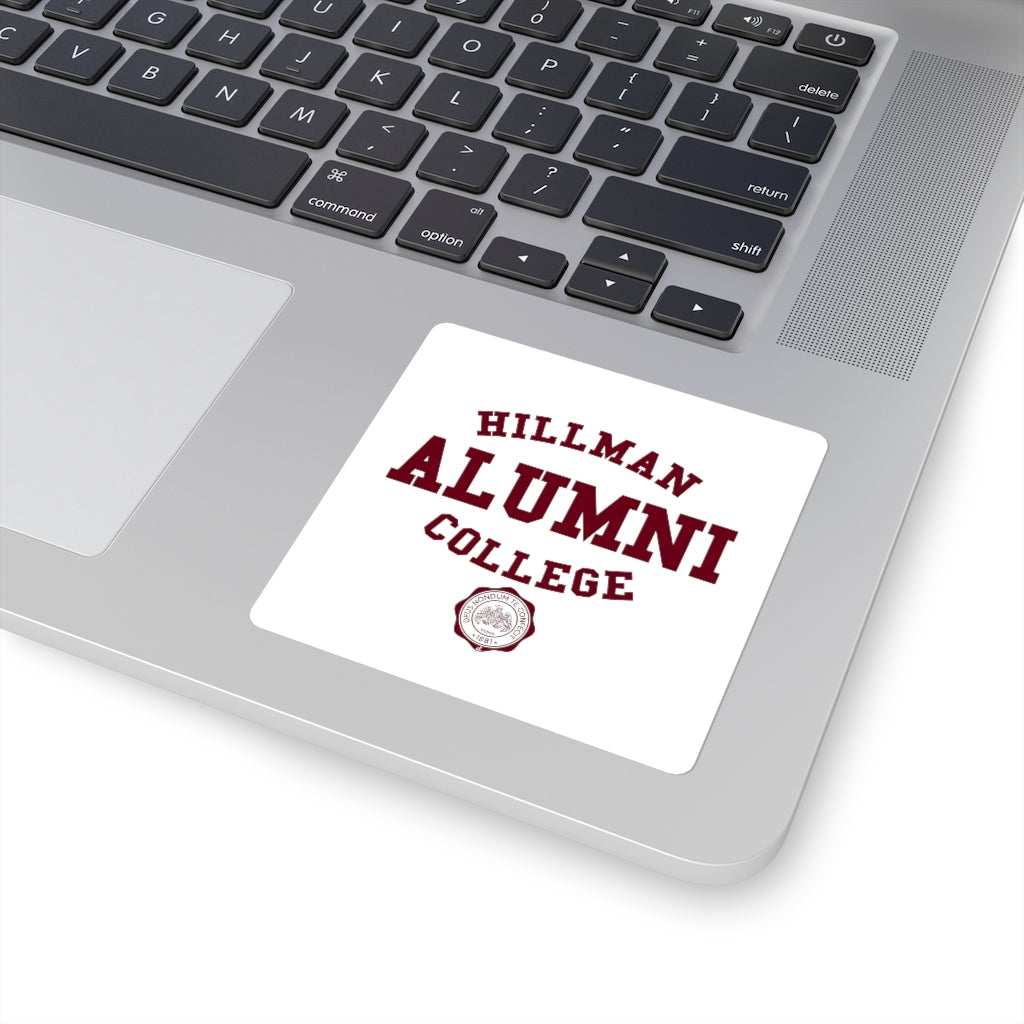 Hillman Alumni: Square Stickers