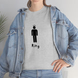King Silhouette (Dark) Inspirational Heavy Cotton Tee