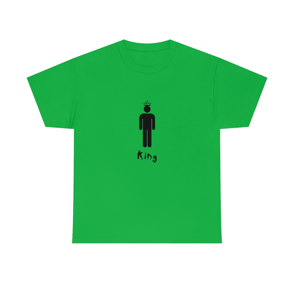 King Silhouette (Dark) Inspirational Heavy Cotton Tee