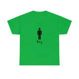 King Silhouette (Dark) Inspirational Heavy Cotton Tee