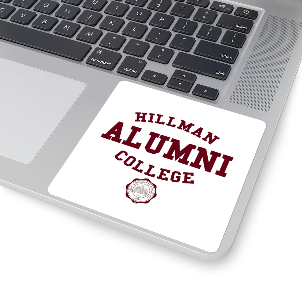 Hillman Alumni: Square Stickers