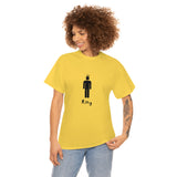King Silhouette (Dark) Inspirational Heavy Cotton Tee