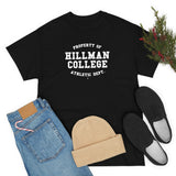 Hillman College Athletic Dept.: White Lettering Unisex Short Sleeve Tee