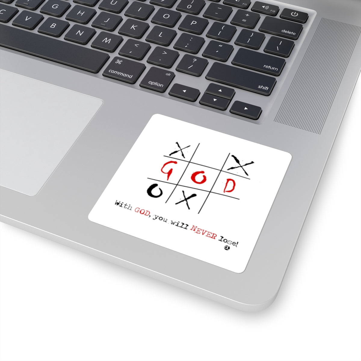 Tic-Tac-Toe Inspirational: Square Stickers