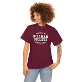 Hillman College Athletic Dept.: White Lettering Unisex Short Sleeve Tee