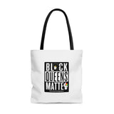Black Queens Matter Inspirational Tote Bag