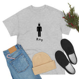 King Silhouette (Dark) Inspirational Heavy Cotton Tee