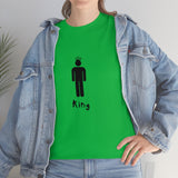 King Silhouette (Dark) Inspirational Heavy Cotton Tee