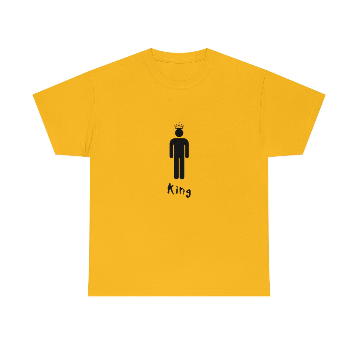 King Silhouette (Dark) Inspirational Heavy Cotton Tee