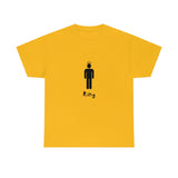 King Silhouette (Dark) Inspirational Heavy Cotton Tee