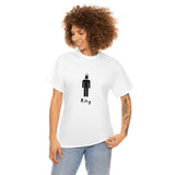 King Silhouette (Dark) Inspirational Heavy Cotton Tee