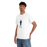 King Silhouette (Dark) Inspirational Heavy Cotton Tee