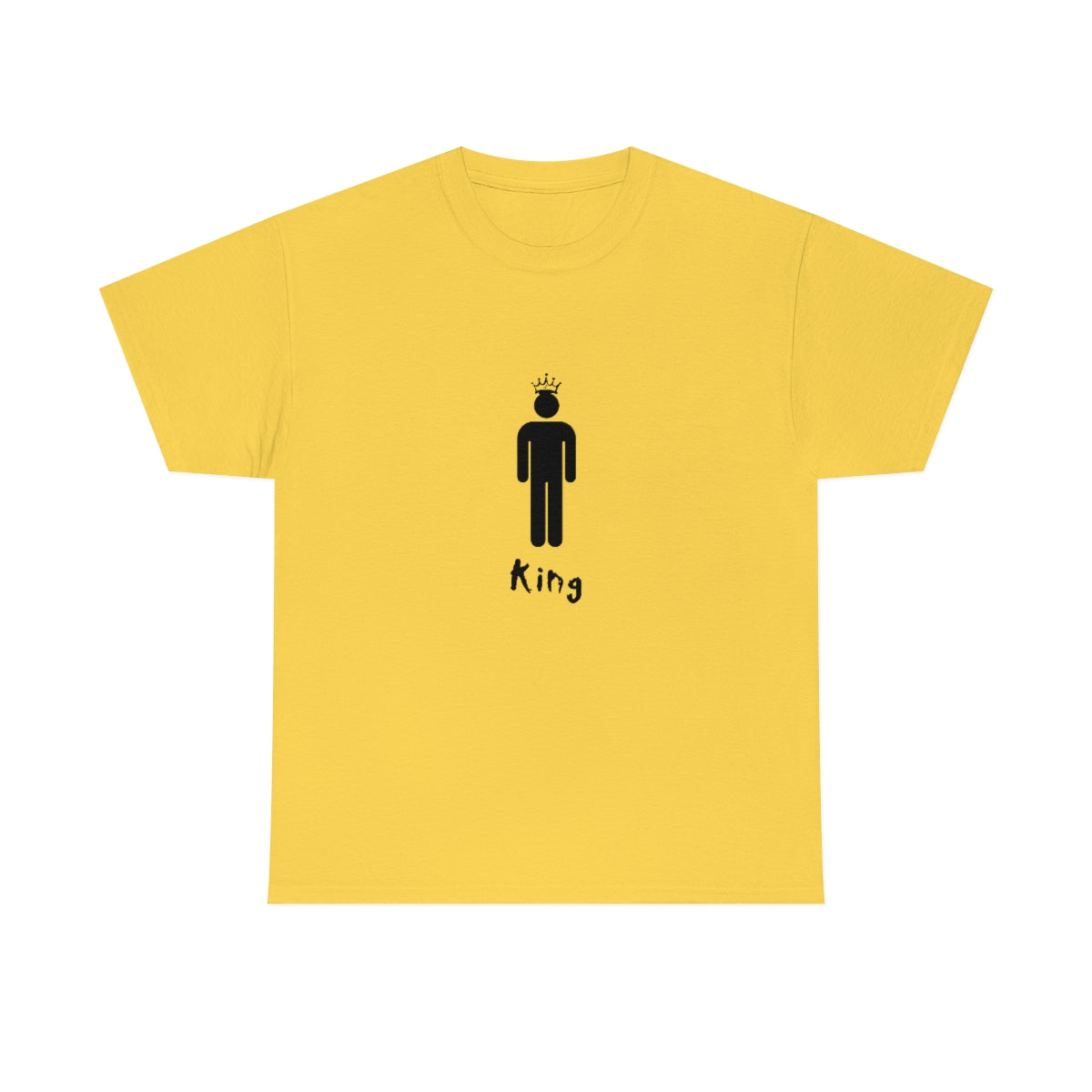 King Silhouette (Dark) Inspirational Heavy Cotton Tee
