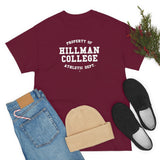 Hillman College Athletic Dept.: White Lettering Unisex Short Sleeve Tee