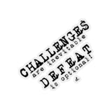 Challenger Inspirational: Kiss-Cut Stickers