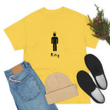 King Silhouette (Dark) Inspirational Heavy Cotton Tee