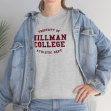 Hillman College: Maroon Lettering Unisex Short Sleeve Tee
