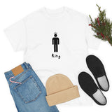 King Silhouette (Dark) Inspirational Heavy Cotton Tee