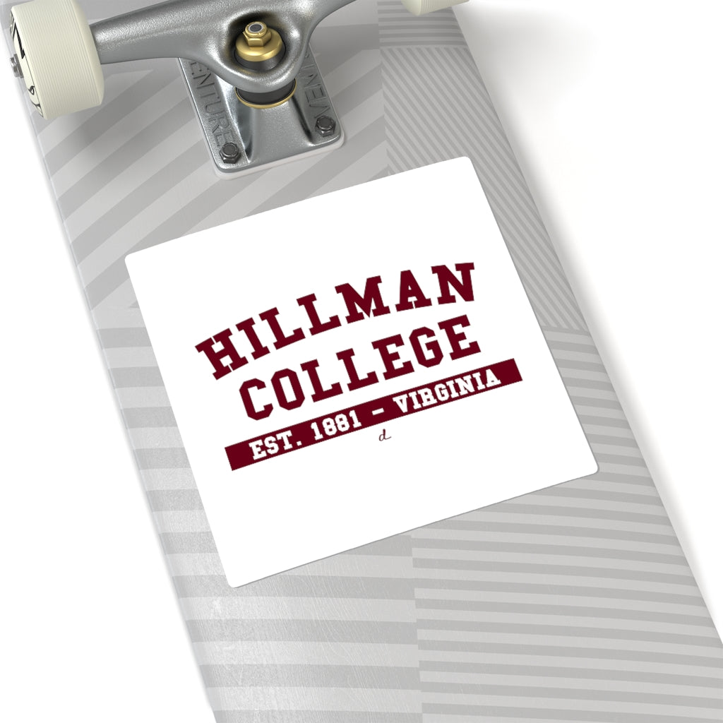 Hillman College: Square Stickers