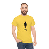 King Silhouette (Dark) Inspirational Heavy Cotton Tee