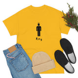 King Silhouette (Dark) Inspirational Heavy Cotton Tee