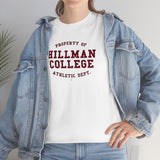 Hillman College: Maroon Lettering Unisex Short Sleeve Tee