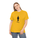 King Silhouette (Dark) Inspirational Heavy Cotton Tee