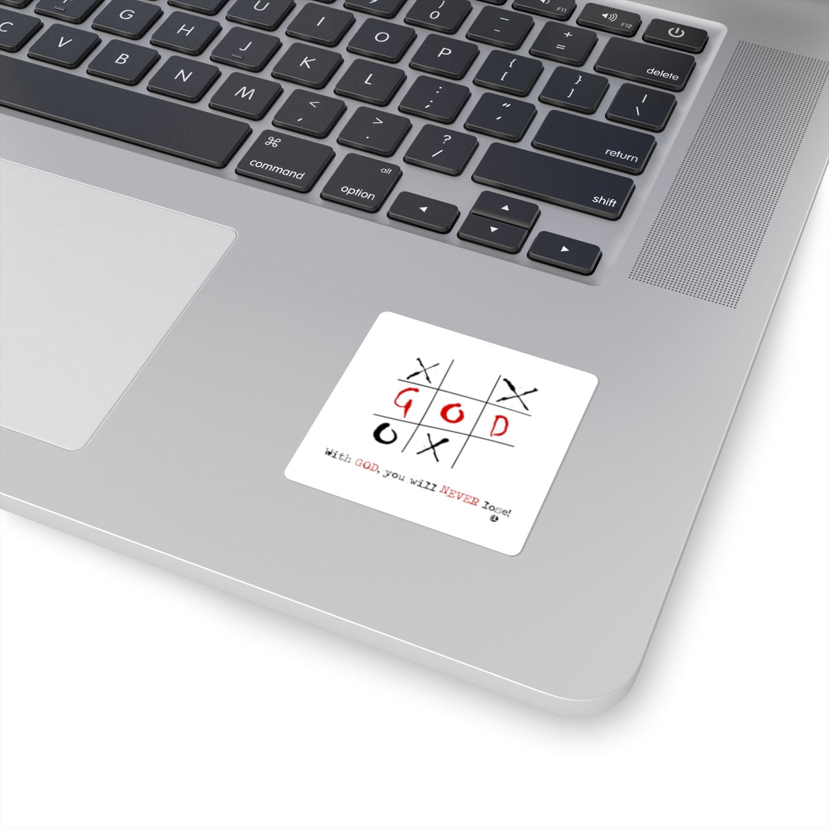Tic-Tac-Toe Inspirational: Square Stickers