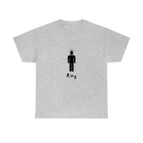 King Silhouette (Dark) Inspirational Heavy Cotton Tee