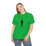 King Silhouette (Dark) Inspirational Heavy Cotton Tee