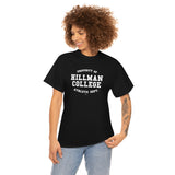 Hillman College Athletic Dept.: White Lettering Unisex Short Sleeve Tee