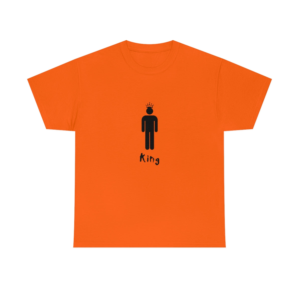 King Silhouette (Dark) Inspirational Heavy Cotton Tee