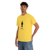 King Silhouette (Dark) Inspirational Heavy Cotton Tee