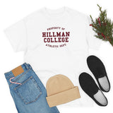 Hillman College: Maroon Lettering Unisex Short Sleeve Tee
