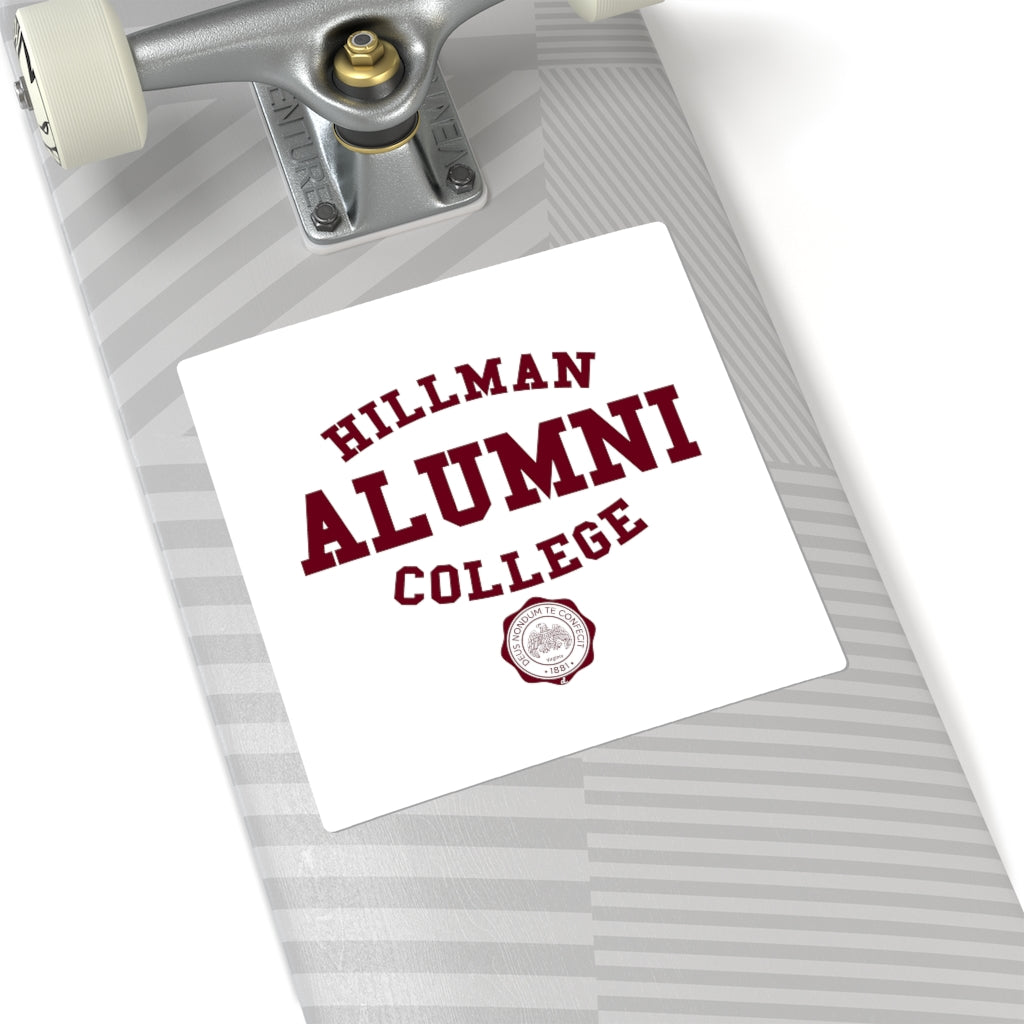 Hillman Alumni: Square Stickers