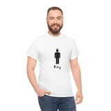 King Silhouette (Dark) Inspirational Heavy Cotton Tee