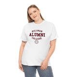 Hillman Alumni: Maroon Lettering Unisex Short Sleeve Tee