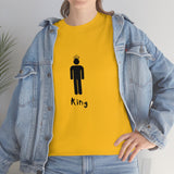King Silhouette (Dark) Inspirational Heavy Cotton Tee