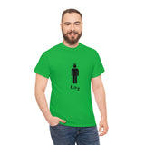 King Silhouette (Dark) Inspirational Heavy Cotton Tee