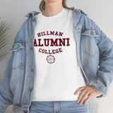 Hillman Alumni: Maroon Lettering Unisex Short Sleeve Tee