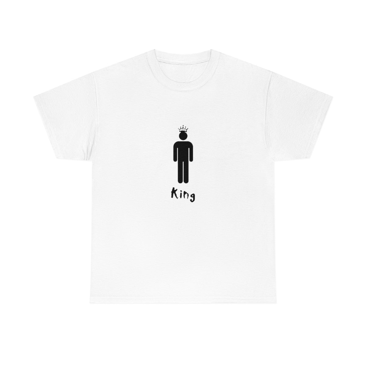 King Silhouette (Dark) Inspirational Heavy Cotton Tee