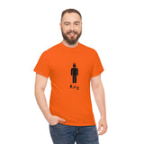 King Silhouette (Dark) Inspirational Heavy Cotton Tee