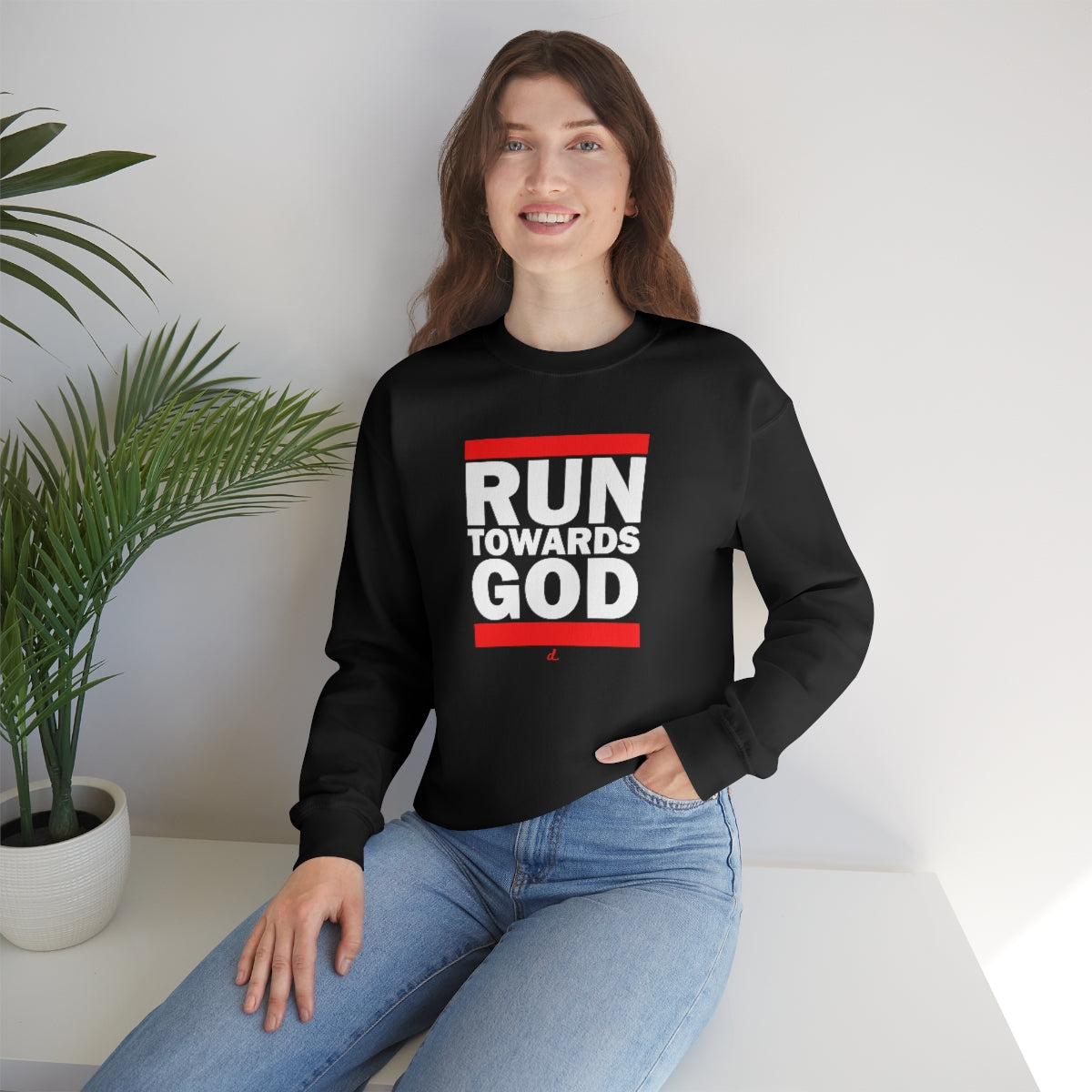 Run Towards God Inspirational: Unisex Heavy Blend™ Sweatshirt