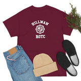 Hillman College ROTC.: White Lettering Unisex Short Sleeve Tee