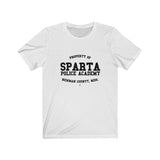 Sparta Police Academy: Black Lettering Unisex Short Sleeve Tee