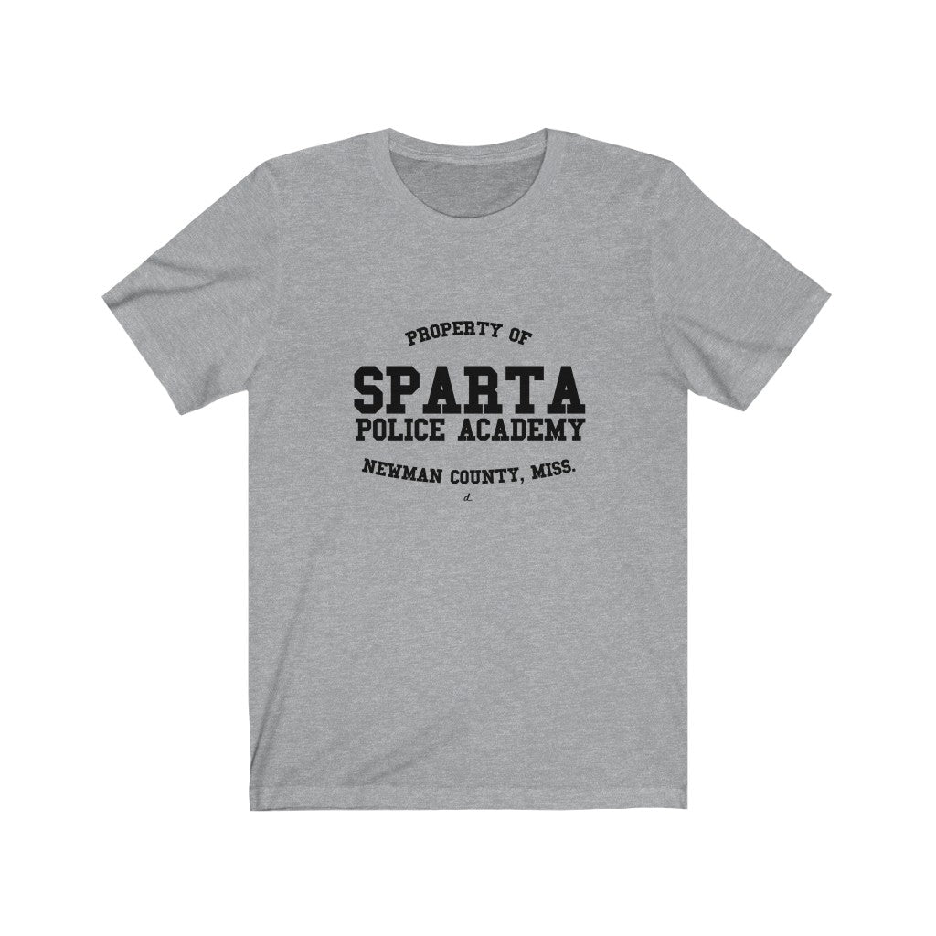 Sparta Police Academy: Black Lettering Unisex Short Sleeve Tee