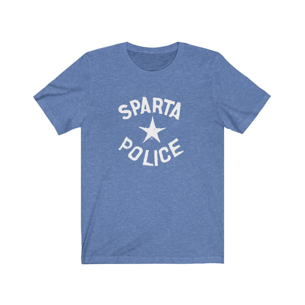 Vintage Sparta Police: White Lettering Unisex Short Sleeve Tee