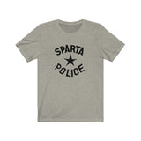 Vintage Sparta Police: Black Lettering Unisex Short Sleeve Tee