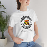 Cheeseburger Ministries Inspirational: Black lettering Short Sleeve Tee