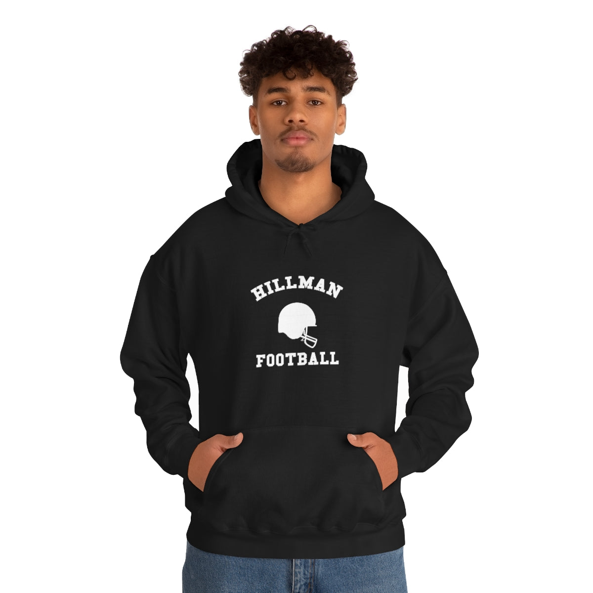 Hillman Football: White Lettering Unisex Heavy Blend™ Hoodie